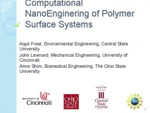 Computational Nano Enginering of Polymer Surface Systems Aquil