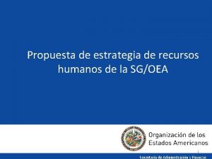 Propuesta de estrategia de recursos humanos de la