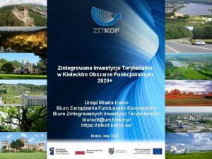 Zintegrowane Inwestycje Terytorialne w Kieleckim Obszarze Funkcjonalnym 2020