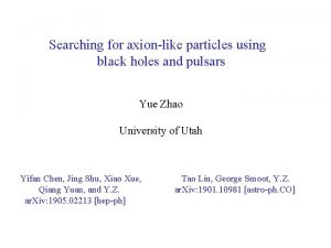 Searching for axionlike particles using black holes and