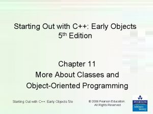 Starting Out with C Early Objects 5 th