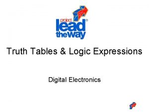 Truth Tables Logic Expressions Digital Electronics Truth Table