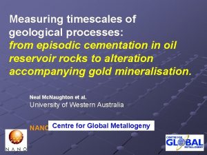 Measuring timescales of geological processes from episodic cementation