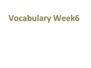 Vocabulary Week 6 Circle Map Definition Characteristics Drawing
