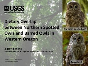 Dietary Overlap between Northern Spotted Owls and Barred