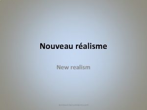 Nouveau ralisme New realism annasuvorova wordpress com Poetic