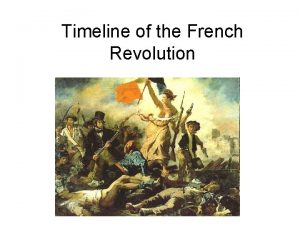 Timeline of the French Revolution 1774 Louis XVI