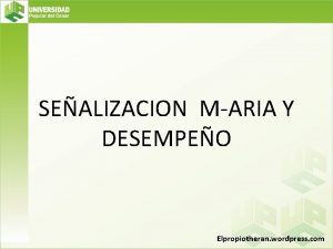 SEALIZACION MARIA Y DESEMPEO Elpropiotheran wordpress com PARA