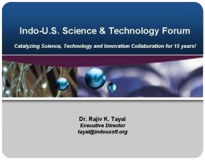 IndoU S Science Technology Forum Catalyzing Science Technology