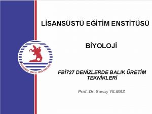 LSANSST ETM ENSTTS BYOLOJ FB 727 DENZLERDE BALIK