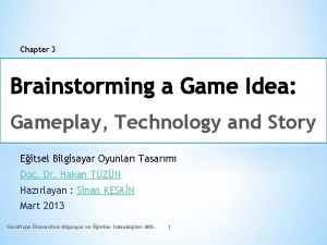 Chapter 3 Gameplay Technology and Story Eitsel Bilgisayar