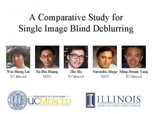 A Comparative Study for Single Image Blind Deblurring
