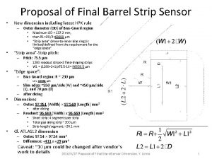 Proposal of Final Barrel Strip Sensor New dimension