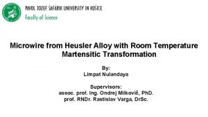 Microwire from Heusler Alloy with Room Temperature Martensitic