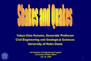 Yahya Gino Kurama Associate Professor Civil Engineering and