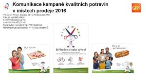 Komunikace kampan kvalitnch potravin v mstech prodeje 2016