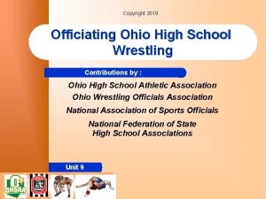 Copyright 2019 Officiating Ohio High School Wrestling Contributions
