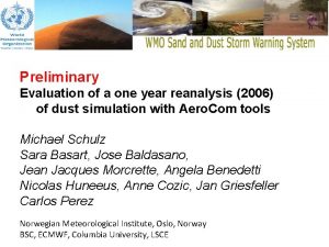 Preliminary Evaluation of a one year reanalysis 2006