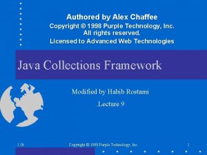 Authored by Alex Chaffee Copyright 1998 Purple Technology