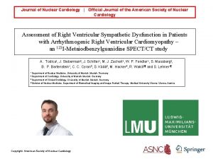 Journal of Nuclear Cardiology Official Journal of the