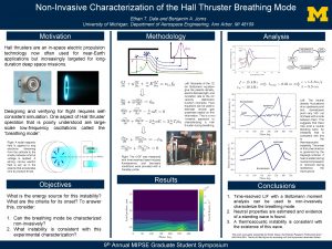 NonInvasive Characterization of the Hall Thruster Breathing Mode