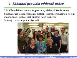 1 Zkladn pravidla vdeck prce 1 3 Vdeck