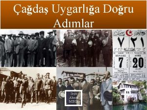 ada Uygarla Doru Admlar Seyit Ahmet MIRIK Seyit