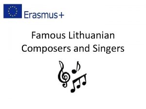 Famous Lithuanian Composers and Singers Mikalojus Konstantinas iurlionis