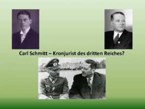 Carl Schmitt Kronjurist des dritten Reiches Vita Geb