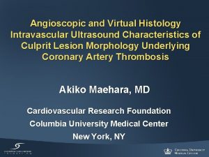 Angioscopic and Virtual Histology Intravascular Ultrasound Characteristics of