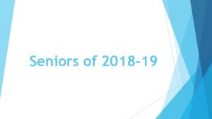 Seniors of 2018 19 Academic Counselors ACl Lisa