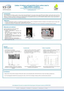 Carbon14 release and speciation from carbon steel in