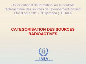 Cours national de formation sur le contrle rglementaire