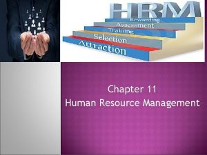 Chapter 11 Human Resource Management Human resource management