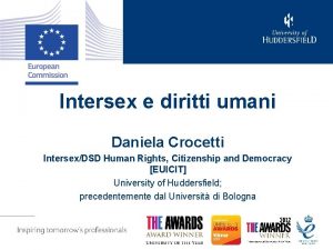 Intersex e diritti umani Daniela Crocetti IntersexDSD Human