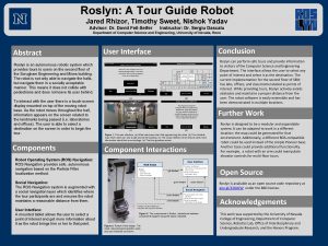 Roslyn A Tour Guide Robot Jared Rhizor Timothy