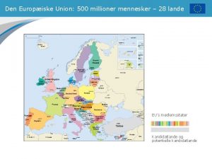 Den Europiske Union 500 millioner mennesker 28 lande