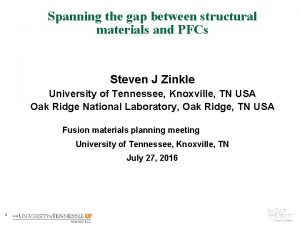 Spanning the gap between structural materials and PFCs