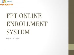 Enrollment system capstone