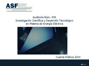 Auditora Nm 434 Investigacin Cientfica y Desarrollo Tecnolgico