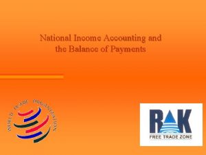 National Income Accounting and the Balance of Payments