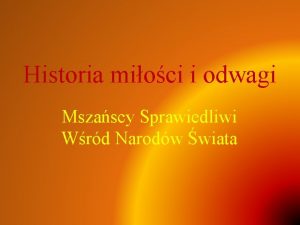 Historia mioci i odwagi Mszascy Sprawiedliwi Wrd Narodw