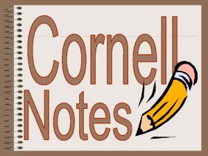 Cornell note taking stimulates critical thinking skills Note