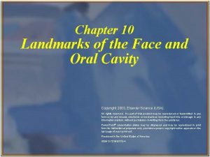 Chapter 10 Landmarks of the Face and Oral