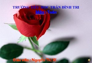 TRNG TIU HC TRN NH TRI Mn Ton