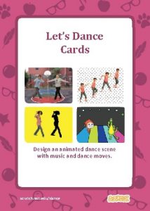 Lets Dance Cards Design an animated dance scene
