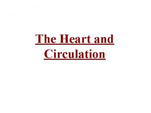 The Heart and Circulation Venous Pressure Changes The