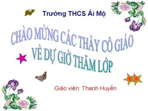 Trng THCS i M Gio vin Thanh Huyn