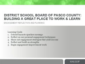DISTRICT SCHOOL BOARD OF PASCO COUNTY BUILDING A