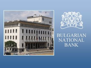 BULGARIAN NATIONAL BANK The new Bulgarian commemorative coin